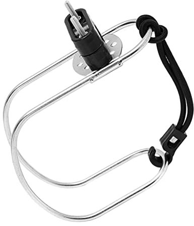 Toyvian Stainless Steel Lifebuoy Holder Horseshoe Bracket for Boat Yacht Durable Lifebuoy Ring Bracket Simple Design for Use Reliable