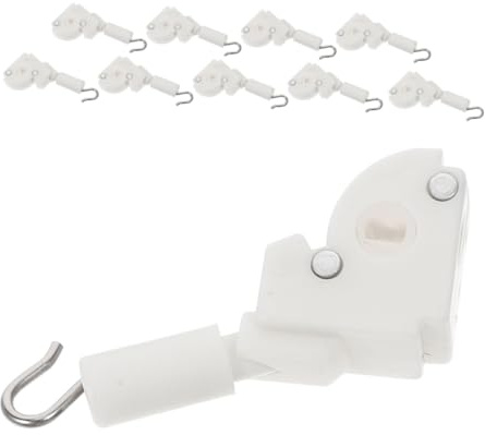 Amosfun Blind Tilt Mechanism 10pcs Plastic White Replacement Parts