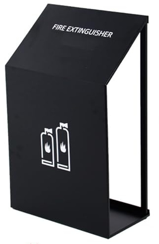 Caja Expositora De Extintores De Acero Inoxidable, Caja De Almacenamiento De Extintores, Capacidad Para 2 Extintores De 1-5 Kg, Bonita, Sencilla Y Resistente Al Óxido, Para Centros Comerciales Y Bibli