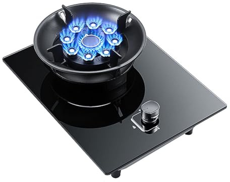 Cocina De Gas Un Solo Quemador 5,2 KW, Sobremesa O Empotrada, Ideal For Restaurantes Y Puestos Comida(LPG)