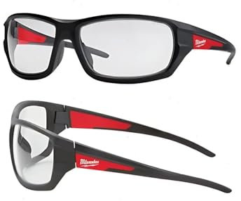 Milwaukee Performance Safety Glasses Clear Lens Anti Fog 4932471883, Black, One Size
