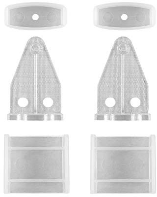 Victoria M. Ersatzteilset Ersatzteile für Alujalousien in Standardgrößen, Schienenverschlusskappe, Endleistenhalter & Abdeckung, Weiß