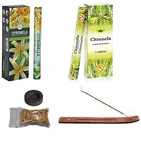 DORAZEN Pack Incienso Citronela A.C. + Citronella Goloka - 240 Varillas aromáticas Repelente de Mosquitos.