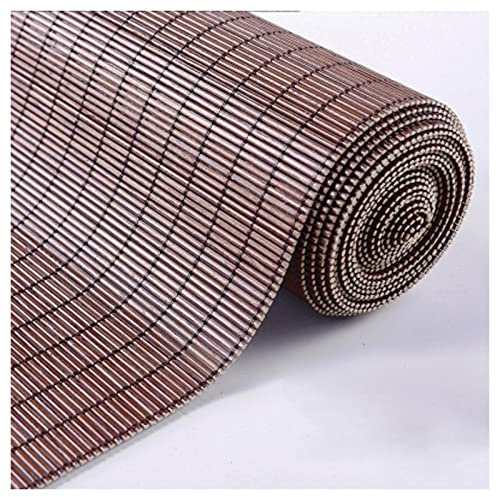 Bambus-Rollo,Bambus Vorhang,Hochwertiges Fenster-Rollo Bambus für Innen,Praktisches Sonnenschutz und Sichtschutz Rollo Seitenzugrollo für Fenster und Türen in Dunkelbraun,W100xH180cm/40x71in