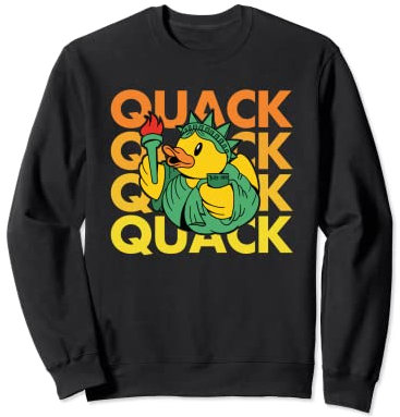 QUACK NYC New York City Rubber Duck Statue of Liberty Sweatshirt
