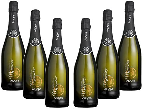 ARIONE | Spumante Moscato, Confezione da 6 Bottiglie da 750 ml