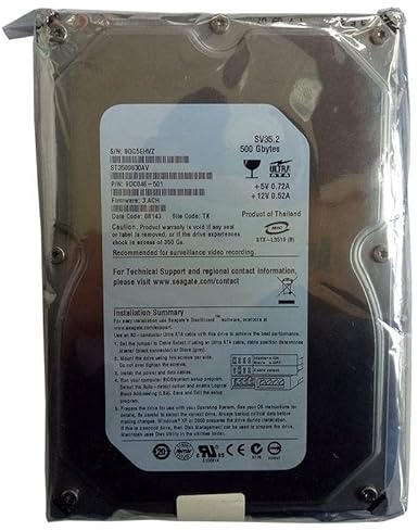 MIDTY Disco duro interno para disco duro interno de vigilancia ST3500630AV ST3500630A de 500 GB de 3,5 pulgadas IDE 16 MB 7200 RPM