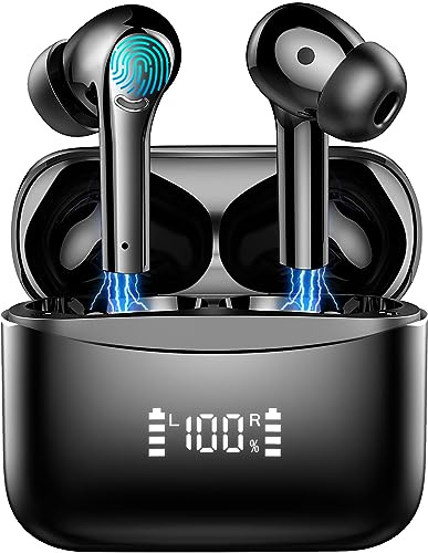 Bluetooth Kopfhörer, Kopfhörer Kabellos Bluetooth 5.3 In Ear Kopfhörer mit 4 ENC Mikrofon, 42 Std Spielzeit, USB-C Ladekoffer, Kabellose Kopfhörer Noise Cancelling Earbuds, IPX7 Sport Ohrhörer Joggen