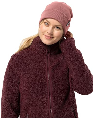 Jack Wolfskin Unisex Rib Beanie-Mütze, Mineral Red, Einheitsgröße
