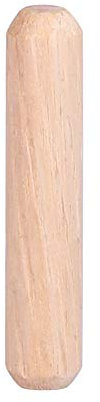 Ailoocedi 50 Stück Holzdübel, Schrank, Schublade, Rund, Geriffelt, Holzhandwerk, Dübelstifte, Holzdübelstangen, für Möbelmontage und Verbindung, M6 X 30/40/50 Mm (M6 * 30 (50
