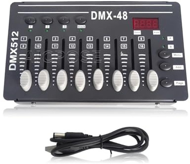 Console DJ, Mini controller Luce par LED Console luce DJ Console DMX-48 Controllo DMX512 standard internazionale universale(DMX-48)