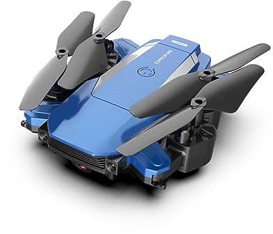 ibasenice Quadrotor Drohne Mit Faltbarem Design Echtzeit-übertragungssystem Und Rückkehrfunktion Für Luftaufnahmen Und Im Freien Blau Inkl Tragetasche