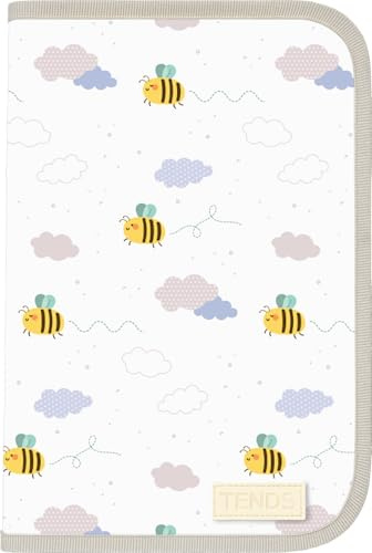 TENDS Protege carnet de sante bebe avec Porte document - Housse pratique pour garder en sécurité documents essentiels- Idéal pour certificats médicaux vaccinations- Cadeau pour nouveaux parents