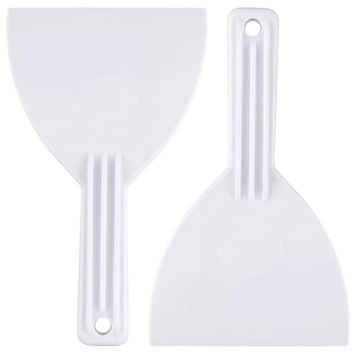 Pizza Spachtel, 2er Set Kunststoff Schaber Ideal Für Pizza Teig Schaben Und Formen Perfekt FüR Pizzabacken In Der Küche Zum Ausrollen Und Portionieren Von Teig