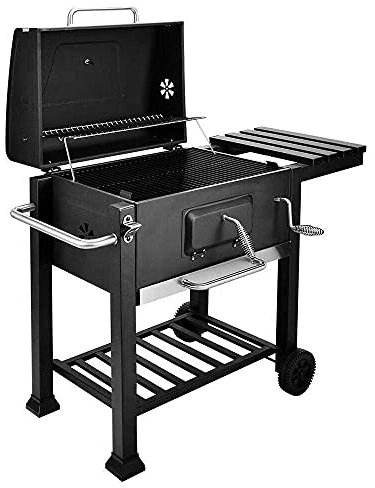 Parrilla portátil grande de carbón para barbacoa – Parrilla multifunción al aire libre para jardín y barbacoas de verano