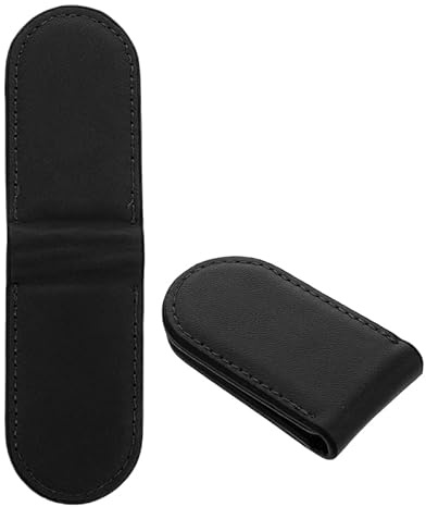 HORIALENCE Lot de 2 Clips Magnétique pour Porte-Feuille Homme Pince à Billets en PU Compacte pour Cartes et Espèces Usage Quotidien
