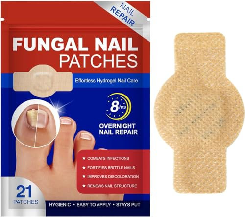 Patchs Extra Forts Traitement Mycoses Ongles,Pansements Antimycosiques pour les Ongles,21 Pièces Pansements pour le Traitement des Mycoses Ongles, Pansements Naturels Réparation Ongles (1PC)