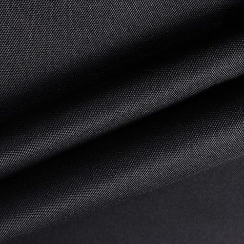 BEISUOSI Heavy Duty Waterproof Canvas Fabric 600D Outdoor Cover, Suitable for Sewing DYI Fabric, Width 150 cm Sold by the Metre (Black, 150CMX100CM)