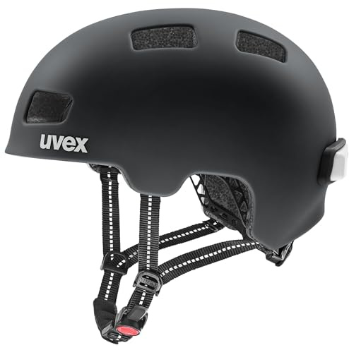 uvex City 4 - Leichter City-Helm für Damen und Herren - individuelle Größenanpassung - inkl. LED-Licht