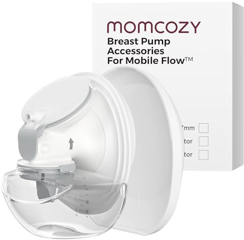 Momcozy Auffangbecher-Komplettset für Milchpumpe M9, Ersatzzubehör für Momcozy Milchpumpen M9, 24 mm