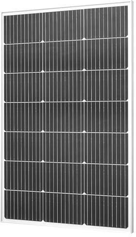 VEVOR Panel Solar Monocristalino de 100 W, Eficiencia de Conversión ≥23%, con Salida MC4 Estable y Marco de Aluminio, Resistente al Agua IP65 para Coches, Barcos, Autocaravanas y Techos Planos