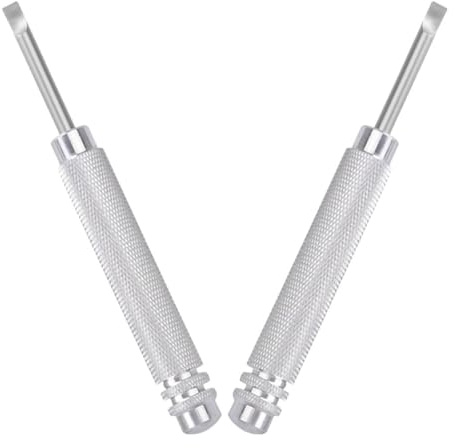 VALICLUD Herramienta para Quitar Tapa Trasera de Reloj 2 Piezas, Kit de Reparación de Relojes Metálico, Extractor Ergonómico para Cambiar Batería, Herramienta Profesional para Abrir