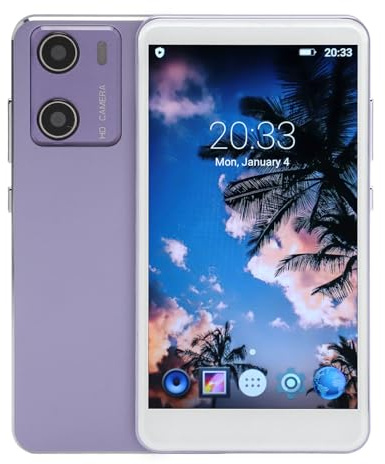 SUNGOOYUE Lettore MP4 da 5 Pollici, Chip Octa Core MTK, Bluetooth 5.0, Schermo HD da Pollici, Fotocamera da 8 MP, Compatibile con, Audible e Deezer. (PURPLE)