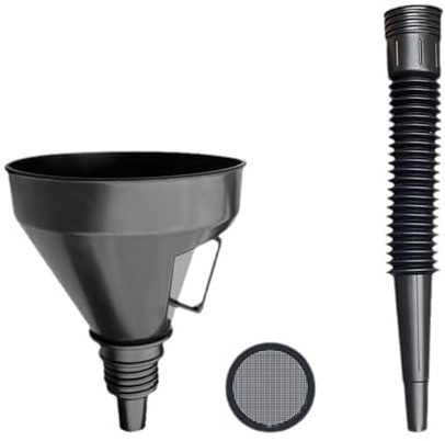Imbuto Per Rifornimento Moto - Imbuto Per Gasolio In ABS Con Filtro, Robusto Strumento Per Il Trasferimento Del Carburante, Accessorio Di Protezione Del Motore Per Auto | Versamento Facile E Veloce, R