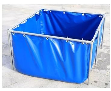 Piscina fuori terra, Design pieghevole in tela PVC portatile for stagno Koi, fuori terra(4x3xO.9M)