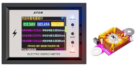 Xnuiasqe Per 0-420 V Capacità Della Batteria Tester WiFi COULOM METER 500A Volt-Atemter Monitor con Relè 80A
