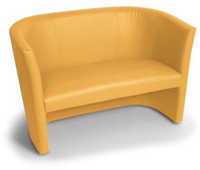 moebel-eins Charly Duo Cocktailsessel/Sessel, Material Kunstleder, gelb