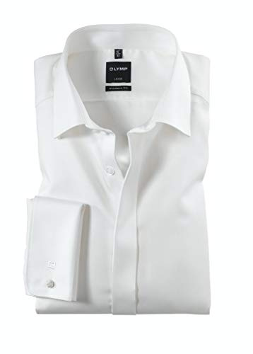 OLYMP Herren Businesshemd Regulär 070765 | Hemd, Umschlagmanschette, Modern Fit, 100%Baumwolle