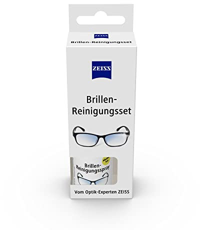 Zeiss Brillen Spray mit 30ml Inhalt inklusive einem Mikrofasertuch zur schonenden & gründlichen Reinigung Ihrer Brillengläser - alkoholfrei