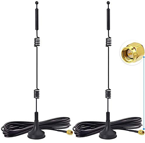 Bingfu Antenna WiFi Bi-Banda 2.4GHz 5GHz 5.8GHz 9 dBi SMA Maschio Base Magnetica Cavo 3 m per Router WiFi Videocamera di Sicurezza Autocarro di Sorveglianza Telecamera di Retromarcia Backup