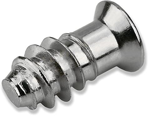 50 X Mprofi MT® Tornillos Euro 6,3x13mm-Tornillos para Muebles con Cabeza Avellanada-Tornillos de Conexión-Acero Galvanizado-Tornillos Especiales para Guías de Cajones,Bisagras,Extensiones-Ø5mm.