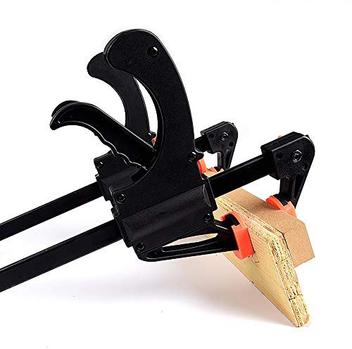 Sargentos Carpintero 4 PCS 4 pulgadas Plástico F Abrazaderas Conjunto Barra F Abrazaderas Clip Clip Grip Rápido Ratchet Suelte Woodworking DIY Mano Herramienta Kit Hogar Mano Mano Herramientas Sargent