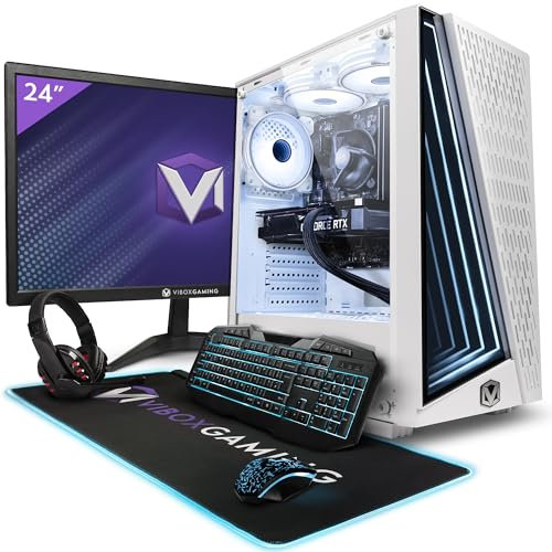 Vibox II-30 Gaming PC Bundle • Intel Core i5 10400F 4.3GHz • Nvidia RTX 3050 6GB • 16GB RAM • 1TB SSD • Windows 11 • 23 Monitor • WiFi