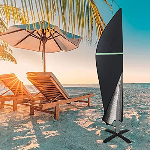 Cantilever Parasol Cover with Rod, Heavy Duty Waterproof Tear-resistant Cantilever Umbrella Cover 9 to 13 Ft Large Anti-uv Parasol Protective Cover Easy to Install for Most Cantilever Parasols