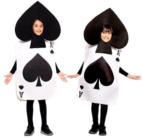 EUROCARNAVALES, SA Disfraz Infantil Carta As de Picas - Talla 6-12 años
