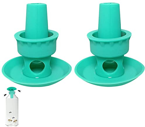 Youning Wespenfalle Outdoor Hängende Bienenfalle Hornissenfänger Wetterfester Wespenfänger Fruchtfliegenfalle Wiederverwendbare Bienenfänger Insektenfalle für Gartenterrassen, Camping (2PCS-Grün)
