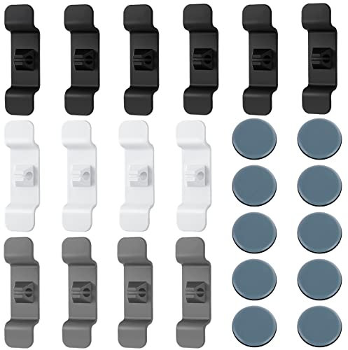 AUXHCYL 24Pcs Cord Organizer for Kitchen appliances Set,Cord Wrappers Self Adhesive,Kitchen Appliance Cord Winder Cable Tidy,Cord Keeper Storage Management Clips Holder