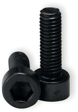 Zylinderkopfschraube M5 x 15 bunt 2 Stück, Aluminium, Innensechskant, Schraube f. Flaschenhalter Aluminium (Schwarz)