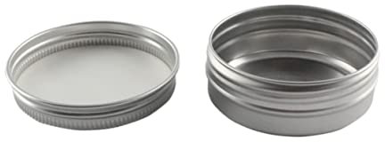 minkissy Kasten Aluminium Creme Kann Weißblechdosen Kerze Dose Probenglas Aus Aluminium Kosmetische Probengläser Behälter Mit Schraubdeckel Deoroller Zum Befüllen Keksdose Mit Deckel Reisen