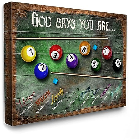 Luslya Billard Sport Leinwand Wandkunst Billard Malerei Wanddekoration Gerahmte Poster Zuhause für Wohnzimmer Schlafzimmer Badezimmer Dekoration 30,5 x 40,6 cm