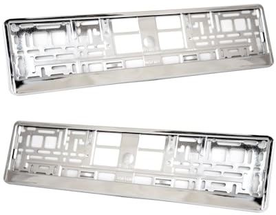 2 x Intense Kennzeichenhalter Nummernschildhalter Chrom Metallisiert