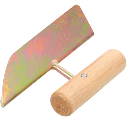 OSALADI Espátula de Construcción para Reparar Mampostería Mango de Madera y Hierro, Herramienta Durable para Pintar Esquinas y Acabado Profesional en Paredes
