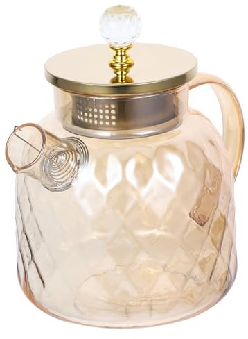 FELTECHELECTR Wasserkrug Mit Deckel Borosilikat Karaffe Für Tee Und Getränke Für Zuhause Partys Und Besondere Anlässe