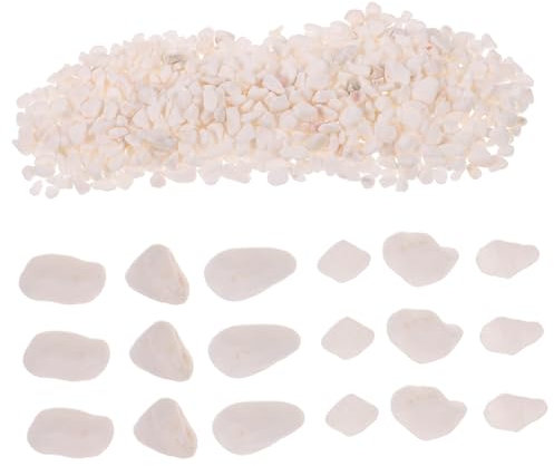Yardwe Pierres Daquarium Sable De Jade Blanc Gravier Paquet De 500 G Pierres Compactes pour Pot De Fleurs Fournitures pour Aquarium Décoration De Jardin