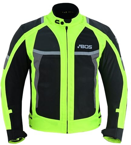 BOSmoto Herren Motorradjacke Textil - Bequeme Sommerjacke mit Schutzprotektoren,Herren Motorrad Textil Jacke,Herren Motorrad Roller Sommer Jacke