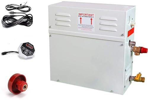 Kit generatore per doccia a vapore da 21 kW, autodrenante e controllo intelligente del tempo e della temperatura, per spa domestica di lusso e uso commerciale